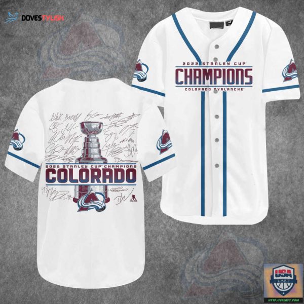 Colorado Avalanche Baseball Jersey For Fans