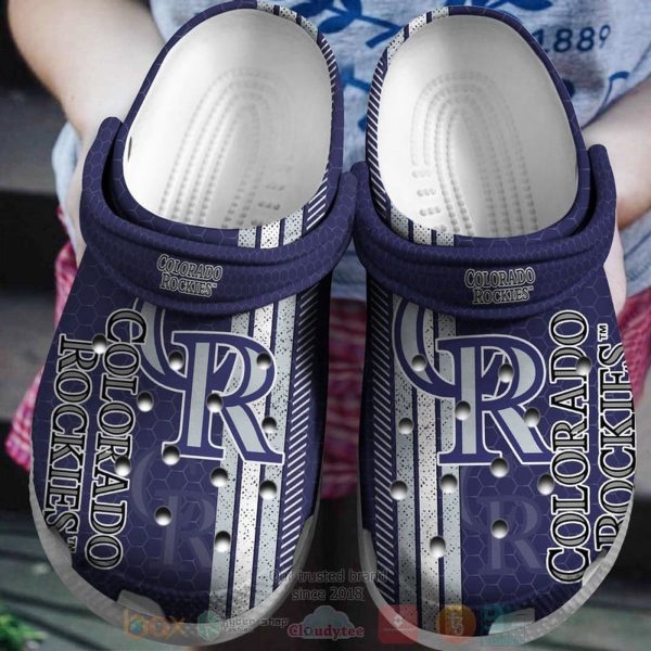 Colorado Rockies blue red Clogs crocband Shoes – Gift for Men Women Fans – Gift for Men Women Fans