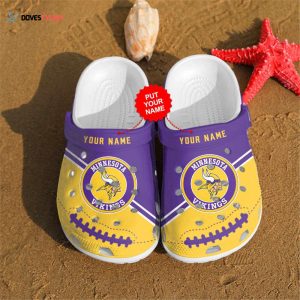 Croc Shoes – Clogs Shoes NFL Football Minnesota Vikings Personalized
