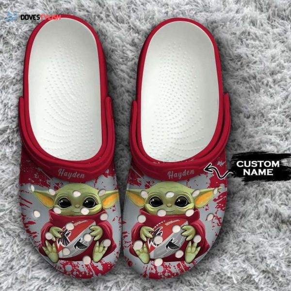 Clogs Shoes – Clogs Shoes Personalized Baby Yoda Atlanta Falcons NFL