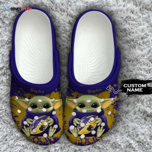 Croc Shoes – Clogs Shoes Personalized Baby Yoda Baltimore Ravens NFL
