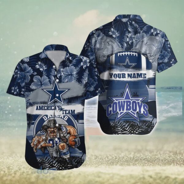 Custom Dallas Cowboys NFL Football Mascot Hawaiian Shirt