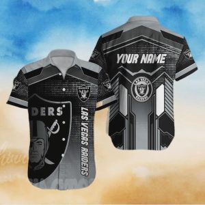Custom Las Vegas Raiders Full Print Classic Hawaiian Shirt Gift for Men Women Fans