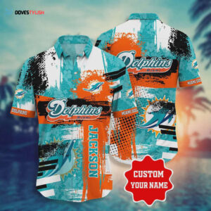 Custom Miami Dolphins NFL Style Hot Hawaiian Shirt Unisex Gift Tee 2025