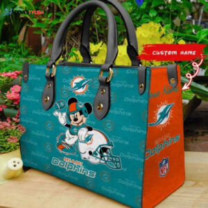 Custom Miami Dolphins Women Bag  Wallet Combo – Personalized Accessories  Disney Bag and Wallet