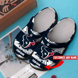 Custom name Houston Texans NFL 5 Clogs Shoes Clogs Unisex Footwear