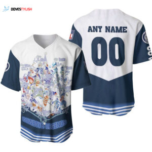 Dallas Cowboys Legends Team Champion Signatures - Custom Baseball Jersey for Cowboys Fans