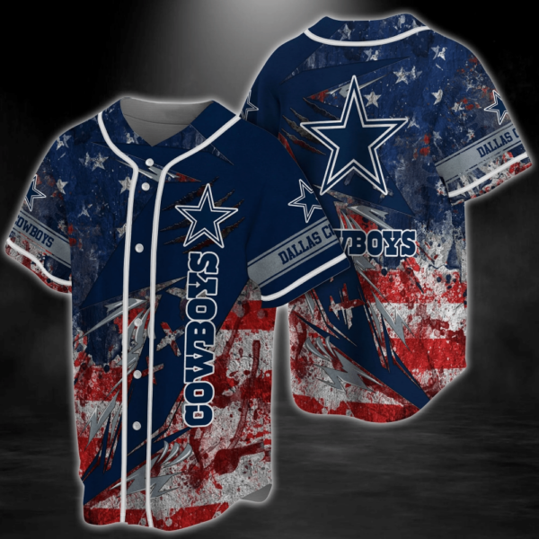 Dallas Cowboys NFL Baseball Jersey Shirt For Die-Hard Fans