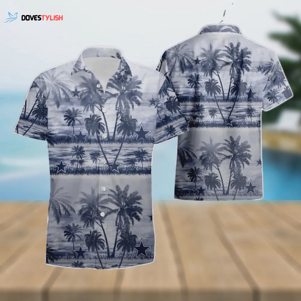 Dallas Cowboys NFL Coconut Island White Hawaiian Shirt Dallas Cowboys NFL Coconut Island White Hawaiian Shirt