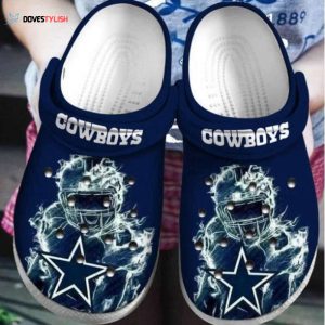 Dallas Cowboys NFL 2 Rubber Clogs Shoes Clogs Unisex Footwear