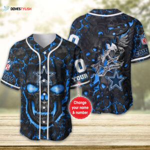 Custom Dallas Cowboys Baseball Jersey Personalized Fan Gear