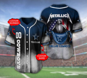 Custom Dallas Cowboys Baseball Jersey – Personalized NFL Gear