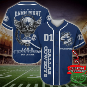 Custom Dallas Cowboys Baseball Jersey – Personalized NFL Fan Gear