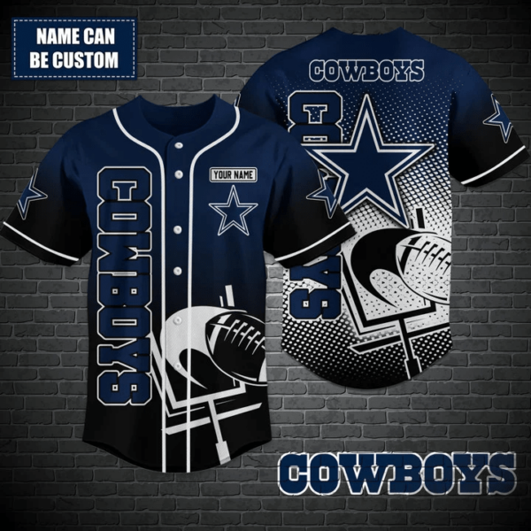 Custom Dallas Cowboys Baseball Jersey Personalize your Game Day Style
