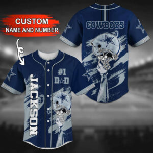 Dallas Cowboys Personalized Baseball Jersey