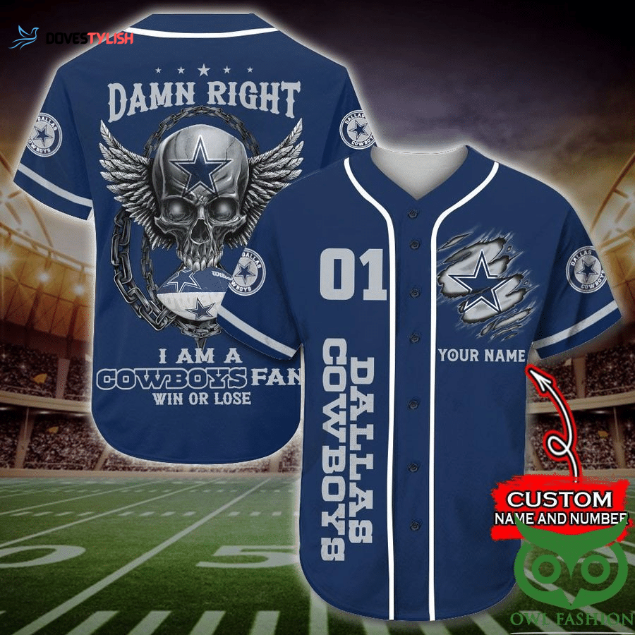 Custom Dallas Cowboys Baseball Jersey – Personalized NFL Fan Gear Custom Dallas Cowboys Baseball Jersey – Personalized NFL Fan Gear