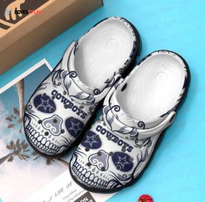 Dallas Cowboys Skull Rubber Clogs Shoes Clogs Unisex Footwear