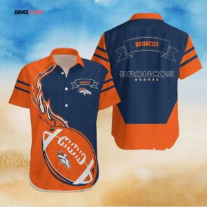 Denver Broncos NFL Flame Ball Hawaiian Shirt