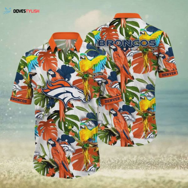 Denver Broncos NFL Flower Summer Hawaiian Shirt