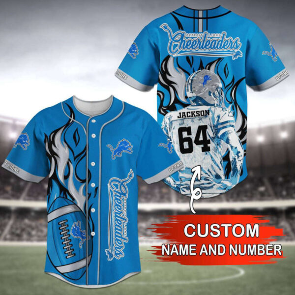 Customized Detroit Lions Baseball Jersey 2023 – Personalized Fan Gear