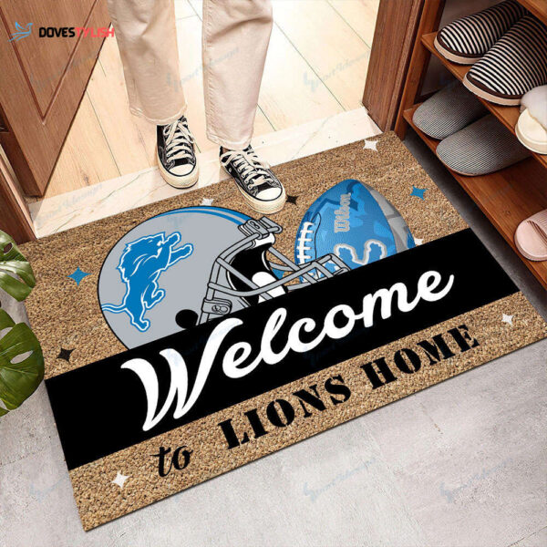 Detroit Lions Doormat Home Decor 2024 2025 26