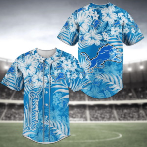 Detroit Lions NFL Baseball Jersey Shirt Classic  For Men Women