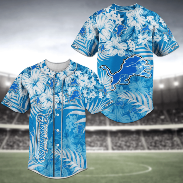 Detroit Lions NFL Baseball Jersey Shirt Classic  For Men Women