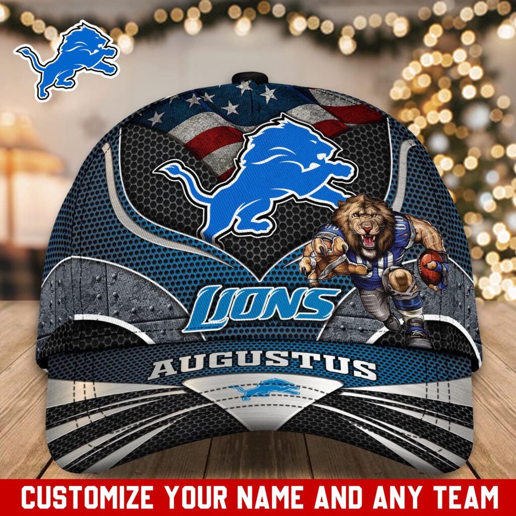 Detroit Lions NFL Classic CAP Hats For Fans Custom Detroit Lions NFL Classic CAP Hats For Fans Custom