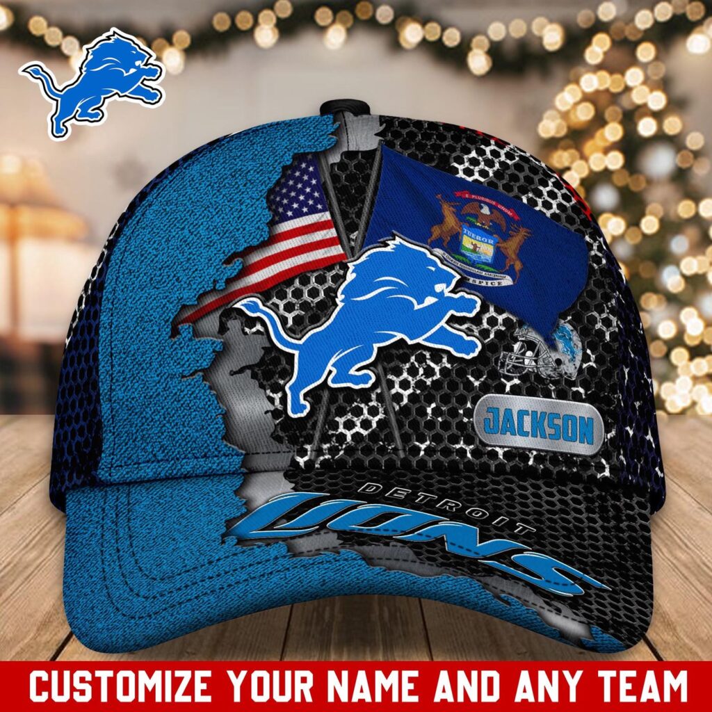 Detroit Lions NFL Classic CAP Hats For Fans Custom