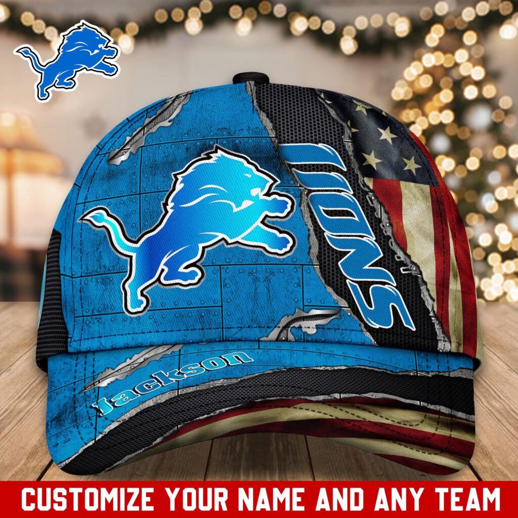 Detroit Lions NFL Classic CAP Hats For Fans Custom Detroit Lions NFL Classic CAP Hats For Fans Custom