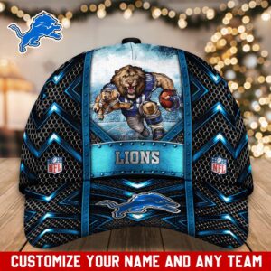 Detroit Lions NFL Classic CAP Hats For Fans Custom