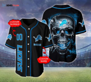 Custom Detroit Lions Baseball Jersey Personalized Fan Gear