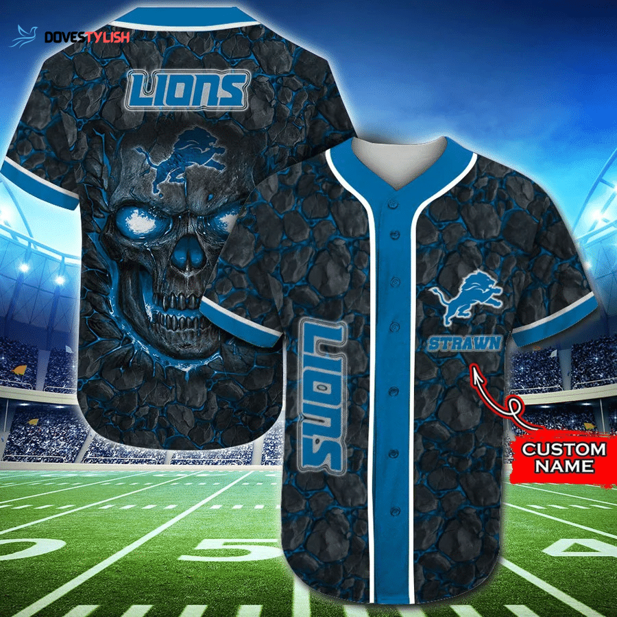 Custom Detroit Lions Baseball Jersey – Personalized NFL Gear Custom Detroit Lions Baseball Jersey – Personalized NFL Gear