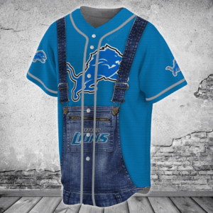 Custom Detroit Lions Baseball Jersey Personalize Your Game Day Style
