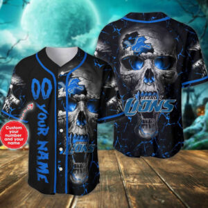 Custom Detroit Lions Baseball Jersey Perfect Gift for Men & Dad