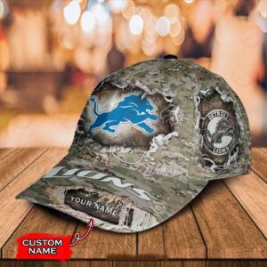 Detroit Lions-Personalized NFL Classic Cap 3