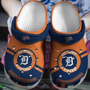 Detroit Tigers Orange-Navy Clogs Crocband Shoes – Gift for Men Women Fans – Gift for Men Women Fans