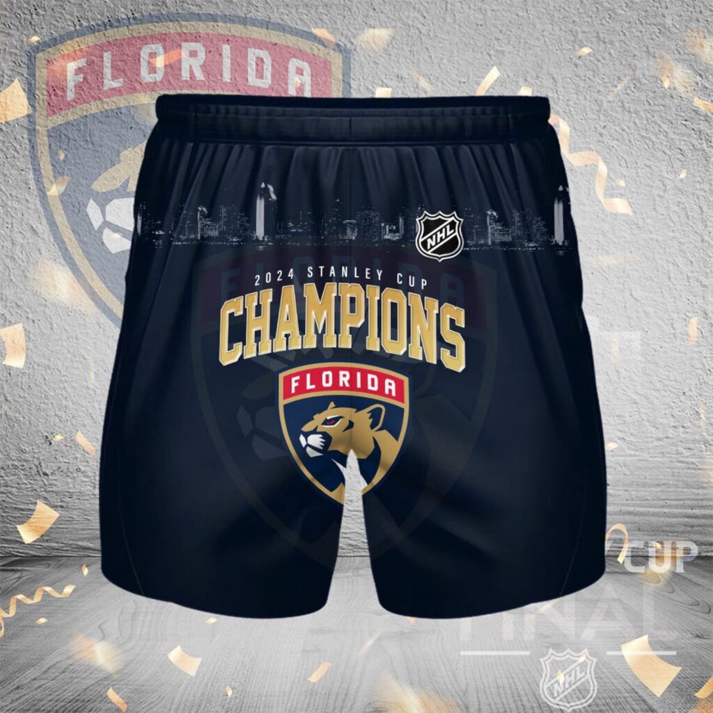 Florida Panthers NHL Personalized Men Hawaiian Shorts Pant For Fan