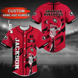 Custom Georgia Bulldogs Baseball Jersey – Personalized Team Gear
