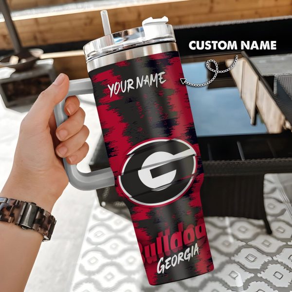 Georgia Bulldogs Stanley Tumbler – Gift for Fan Men Women