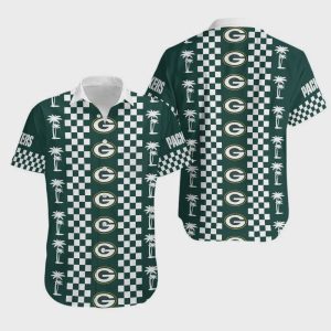 Green Bay Packers New Coconut Trees Hawaiian Shirt 3