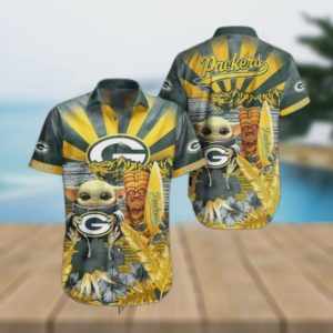 Green Bay Packers NFL Baby Yoda Hawaiian Shirt