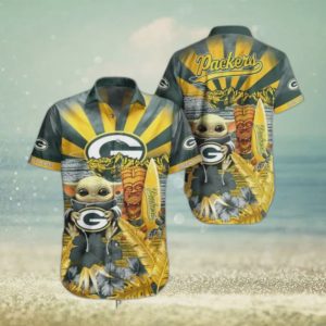 Green Bay Packers NFL Baby Yoda Hawaiian Shirt 3
