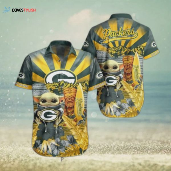 Green Bay Packers NFL Baby Yoda Hawaiian Shirt