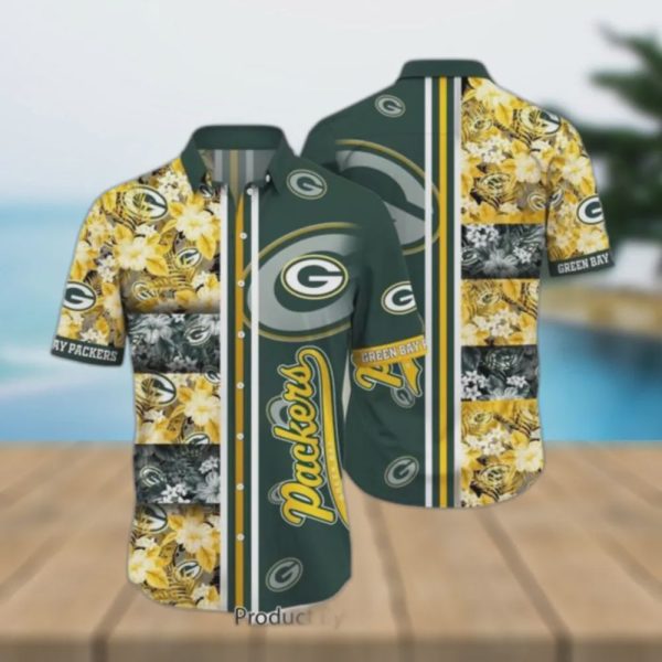 Green Bay Packers NFL Graphic Tropical Hawaiian Shirt
