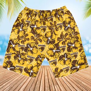 Hawks AFL Hawaiian shirt and Men Hawaiian Shorts Pants 3