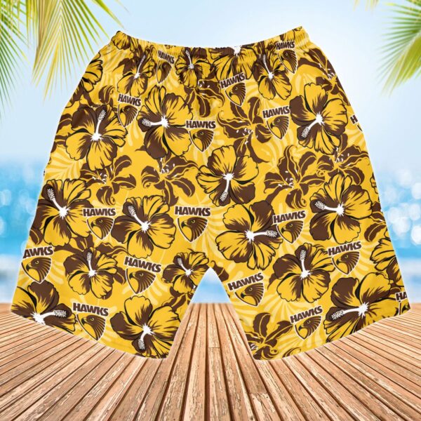 Hawks AFL Hawaiian shirt and Men Hawaiian Shorts Pants