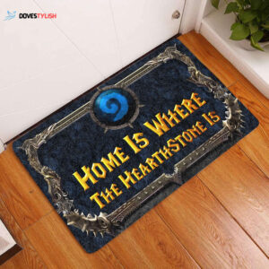 Home Is Where The Heartstone Is All Over Printing Doormat