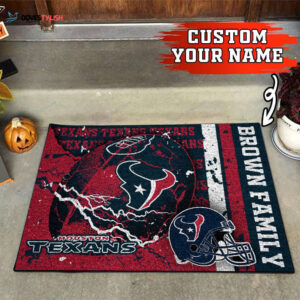 Houston Texans Personalized Doormat Home Decor 2025