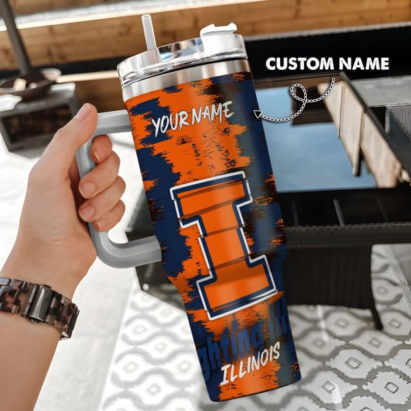 Illinois Fighting Illini Stanley Tumbler – Gift for Fan Men Women